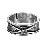 ARHZ Anello Uomo,Regolabile,Anelli Intagliati,Anelli Aperti Vintage,Anello Regolabile Uomo,Regali Uomo Donna