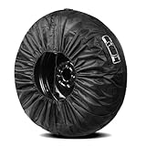 KEQAR Borsa Pneumatici, Copriruota di Scorta, Copertura per Pneumatici, Copri Gomme, Ruota, Impermeabile e Protezione Antipolvere, per Rimorchio Camper Camion SUV Auto (Diametro 66 cm)