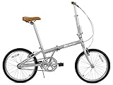 FabricBike Folding - Bici Pieghevole, Bicicletta Pieghevole 20', telaio in alluminio, Regolabile in Altezza, Facile da Trasportare. (Space Grey)