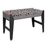 Garlando calciobalilla F-ZERO rovere grigio con aste uscenti.