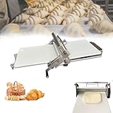 Glowdora Sfogliatrice Elettrica con Spessore Regolabile (0-25 Mm), Sfogliatrice Pieghevole, Sfogliatrice Manuale, per Pizza, Croissant, Pasta O Pasta per Pasta da Tavolo Type300