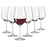 RITZENHOFF 6311001 Bicchiere da vino rosso 600 ml - Serie Glanzlicht - 6 pezzi in un set regalo - chic-moderno - Made in Germany
