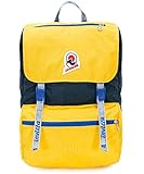 Invicta Zaino Jolly Vintage, Giallo/Blu, Tasca Porta Pc 13'', Viaggio y Tempo Libero, 18 Lt, Per Uomo Donna