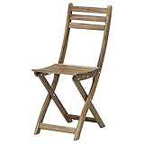 Ikea Askholmen Sedia Esterna Grigio-Marrone Pieghevole Grigio-Marrone Tinto Marrone Chiaro 502.400.31