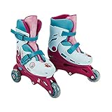 Mondo- 3 in Line Skate Frozen Disney Toys II Skates-Pattini Doppia Funzione Regolabili-Ruote PVC-Roller Bambina-Size S/Mis. 29/32-28299, Multicolore, S, 18278
