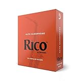 Rico Saxophone Reeds - Ance per sassofono contralto - Alto Sax Reeds 2 forza, 10-Pack