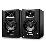 M-Audio BX3 - Casse attive Monitor da Studio per PC Amplificate 120 W 3,5" da Scrivania per gaming, produzione musicale, streaming e podcast (coppia)