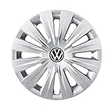 Volkswagen 5H0071455UWP - Copricerchi (4 pezzi) da 15 pollici, in acciaio, colore: argento brillante