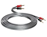 QED XT40i - Coppia di cavi da 3 m per diffusori di riferimento con tecnologia X-Tube, terminati con connettori a banana Airloc (3 m, terminati)