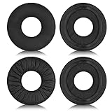 2 Paia Copri Cuffie in Pelle Stropicciata Nera, Cuscinetti Auricolari in Schiuma con Isolamento del Rumore, Pezzi di Ricambio per Cuffie, Compatibili con Sony WH-CH500, ZX100, ZX330, CH510