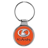 KIESENBERG Kubota A-9745 - Portachiavi 3D con licenza originale, argento, 30 mm