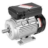 VEVOR Motore Elettrico 0,75KW 1400 Giri/min, CA 220~240V 5,45A, 80, Telaio B3, Motore Compressore d'Aria Monofase, Albero con Chiavetta 19mm, Rotazione CW/CCW Macchine Agricole Attrezzature Generali