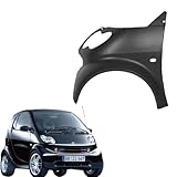 Generico Parafango anteriore sinistro SX lato guidatore per Smart Fortwo Coupé (1998-2007), Plastica, Nero, Compatibile con Automobile
