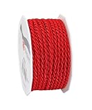 PRÄSENT C.E. Pattberg Mosel - Cordoncino intrecciato per regali, 25 m, larghezza 4 mm, accessorio per decorare e fai da te, decorazione antistrappo