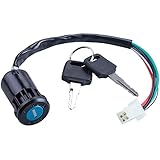 Greluma 1 Pz Moto Interruttore a chiave di accensione a 4 fili per 50cc 70cc 90cc 110cc 125cc 150cc 200cc 250cc Taotao Sunl ATV Quad Dirt Pocket Bike Scooter elettrico