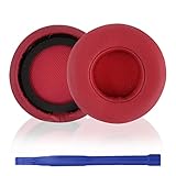 Aiivioll Mixr - Cuscinetti di ricambio per auricolari in pelle PU, compatibili con cuffie Beats by Dr. Dre Mixr (rosso)