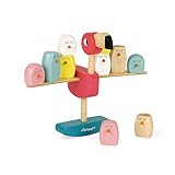 Janod - Zigolos Wooden Balancing Game Flamingo - Manipulation Game - Water-based Paint - For children from the Age of 3, J08230, Multicolored