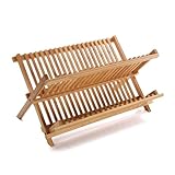 Versa Scolapiatti in bambù Stile Rustico, Misure (H x L x L) 23,5 x 30,0 x 44,3 cm, Legno, Marrone