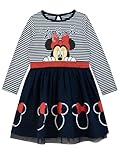 Disney Abito Minnie Mouse | Minnie Mouse Abiti per Ragazze | Vestiti per Cerimonie da Bambina | Multicolore 6-7 Anni