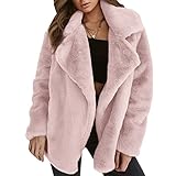 Pelliccia di Coniglio Giacca in Pelliccia Sintetica Colletto Moda Giacca in Pelliccia Sintetica di Media Lunghezza Pelliccia Calda