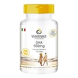 Warnke DHA 500 mg - 100 softgels - acido docosaesaenoico con acido eicosapentaenoico - acidi grassi omega 3 - altamente dosato | Warnke Vitalstoffe - Qualità da farmacia tedesca