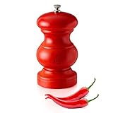 TRE SPADE Macinapeperoncino - spezie in legno di faggio MPK-13 RED - Made in Italy -