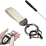 JSYDMA Portachiavi Auto,Compatibile con VW Polo AW Taigo, ricambi Auto,Beige