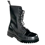 Boots & Braces - 10 fori Stivali Rangers Nero Dimensione, 44, 44 EU