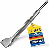 S&R Scalpello per piastrelle SDS-plus 250x40mm, MADE IN GERMANY, angolato, Qualità Professionale