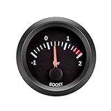 ETOPARS 52mm Motore Auto Kit Calibro Turbo Boost Kit manometro Boost Bar Puntatore Indicatore Luminoso a LED Bianca Universale