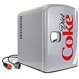 Koolatron Coca Cola Fanta Mini Frigo 4L frigorifero piccolo 6 Lattine (Grigio)