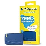 Telepass Grab&Go – Dispositivo Senza Canone Fisso, Modalità Pay-Per-Use, Attivazione a Pagamento Dopo Acquisto – per Pedaggi, Parcheggi, Strisce Blu, Area C, e-Vignette, Traghetti Stretto Messina