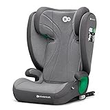 Kinderkraft JUNIOR FIX2 I-SIZE Seggiolino auto 15-36 kg, Gruppo 2-3, 100-150 cm, con Isofix, Poggiatesta regolabile, Sistemi di sicurezza, Leggero, Grigio