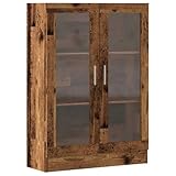 vidaXL Libreria Legno Antico 82,5x30,5x115 cm in Truciolato, Mobile Porta Libri, Mobile portaoggetti, Mobile espositivo, Porta Libri, portaoggetti