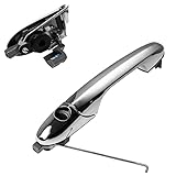 YAOPEI Manopola-Maniglia Dx per Fiat 500 Cromato Esterno Maniglia Porta Fiat 500 Abarth 500 595 695 Fuorigioco Destro Lato Guidatore 735592012