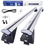 DGH SYSTEM Barre portatutto portapacchi easy line advanced 120 cm compatibile con Volkswagen Tiguan I SUV 2007-2016 con profili tradizionali, serratura, 90 kg