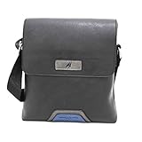 ARMATA DI MARE Tracolla Uomo Ecopelle con patta,impuntura sul frontale e logo metallico applicato - Dimensioni in cm: 22,5 * 26 * 3,5