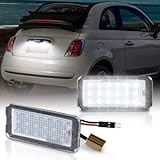 POPMOTORZ LED Luci Targa Nessun Errore Canbus per Fiat/Abarth 500/595/695 500C 595C 695C 312C OEM: 51800482, Non per I500 e 500X