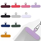 JEYORZY 10 pcs Toppa per Cordino Cellulare, Toppe di Ricambio per Cordino, Patch Pad per Cordino del Telefono, Adattatore Per Catena Per Cellulare, Adatto A Tutte Le Catene Per Cellulare, Multicolore