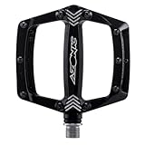 AZONIC | Pedali per bici | MTB Downhill Freeride Mountainbike BMX | Alluminio pressofuso lavorato CNC, boccole DU durevoli e doppi cuscinetti sigillati | Pedale Americana | Nero opaco