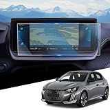 WEIPIN 10" pellicola protettiva in vetro temperato per Peugeo-t 208 2008 2023-2024 2025 navigazione, pellicola protettiva GPS navigatore per Peugeot e-208 e-2008 in vetro temperato 9H antigraffio