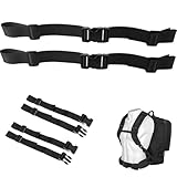 MEETTIKEY 2 Pezzi Cinghia Toracica Zaino, Cinturino Sterno per Zaino Regolabile Cinturino per Zaino Antiscivolo Resistente, per Zaino Adulti e Bambini, Jogging, Viaggi all'Aria Aperta (Nero)