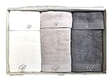 Blumarine Set 3 pz. Asciugamani Benessere Silver