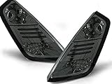 Fanali posteriori a LED compatibili con Fiat Grande Punto 2005 2006 2007 2008 2009 Hatchback 3 porte 5 porte GV-750 Fanale posteriore 1 coppia lato conducente e passeggero set fumo