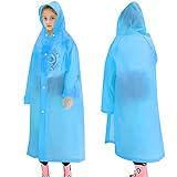 Skyzone Impermeabile per Bambini per Ragazze e Ragazzi, Poncho Leggero Antipioggia con Cappuccio, Riutilizzabile e Carino per Viaggi all'aperto, Arrampicata, Ciclismo e Campeggio