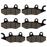 SOLLON Pastiglie freno anteriore e posteriore per Yamaha XTZ 750 Super Tenere 1989-1995 Yamaha YFZ 450 YFM 700 YXR 700 per KAWASAKI KVF 650 750 KRF 750 KRT 750 KRF 800 KRT 800 KAF 820 KAF 1000
