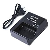 KWTOUL Caricabatteria LC-E10E Compatibile con Canon EOS Rebel T3 T5 T6 T7 EOS Kiss X50 X70 X80 EOS 1100D 1200D 1300D 1500D 2000D 3000D 4000D.