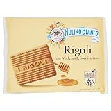 Mulino Bianco Biscotti Frollini Rigoli con Miele Italiano, Perfetti per la Colazione- 800 g