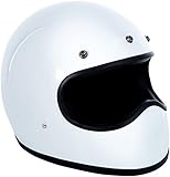 DMD 1FFS10000WH02 Racer Casco Moto, Bianco, S
