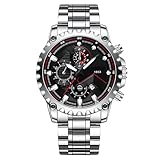 Orologio Da Uomo In Acciaio Inossidabile - Abito Analogico Impermeabile Per Uomini, Orologio Casual D'affari Uomini | Mani Luminose, Affari Formali E Orologio Polso Casual, Orologio Da Uomo Classic